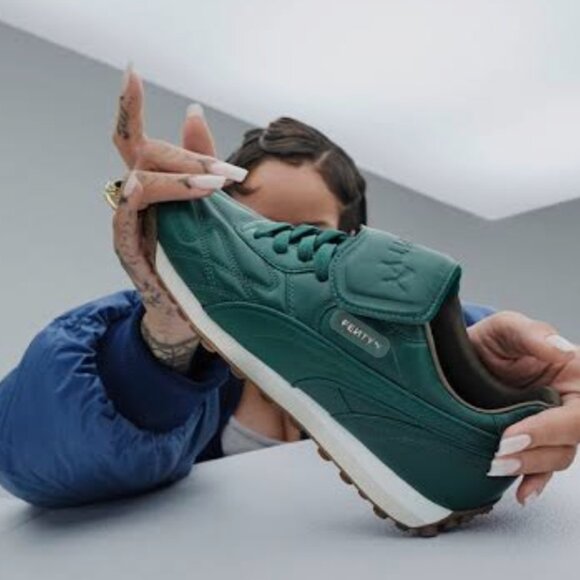 NWOT 2023 Puma Fenty x Wmns Avanti L 'Dark Myrtle' Leather sz 7 NWOT - Picture 2 of 10
